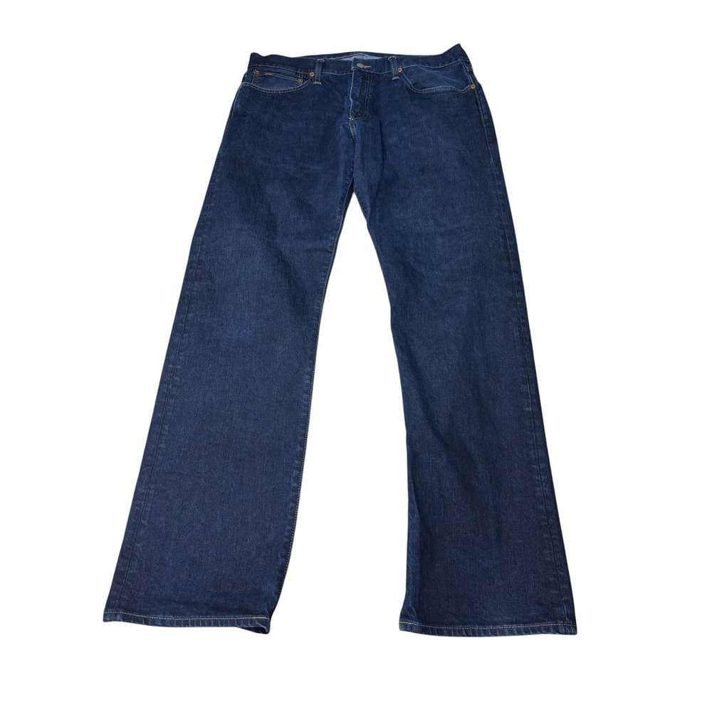 Polo Ralph Lauren Classic Fit Mens Indigo Blue Stretch Denim Jeans‎ 36x32